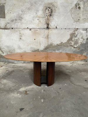 Mid-Century Modern Italian Oval Table in the style of G. Offredi for Saporiti, 1970s-DHH-1797980