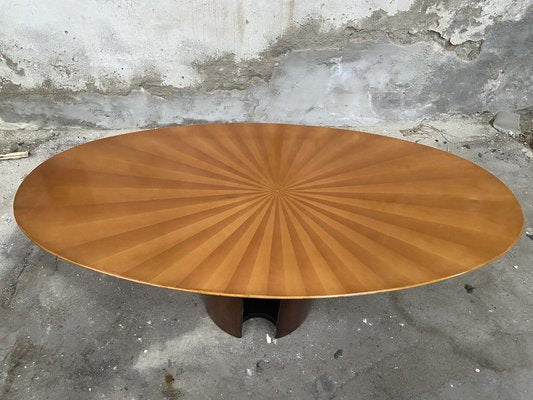 Mid-Century Modern Italian Oval Table in the style of G. Offredi for Saporiti, 1970s-DHH-1797980