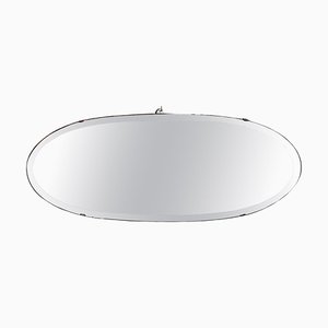 Mid-Century Modern Italian Oval Wall Mirror, 1950s-GDD-1803440