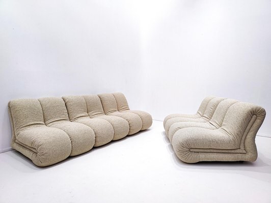 Mid-Century Modern Italian Pagru Modular Sofa by Claudio Vagnoni, 1960s, Set of 5-FGA-1216992