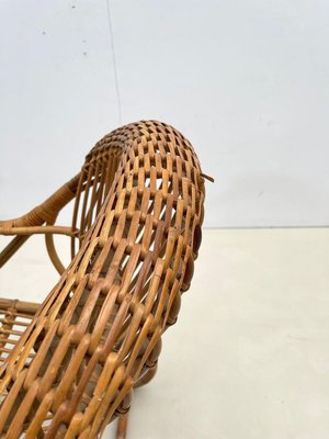 Mid-Century Modern Italian Rattan Armchairs, 1960s-FGA-1216989