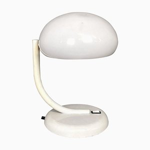 Mid-Century Modern Italian Round White Table Lamp from Stilnovo, 1960s-GDD-1771647