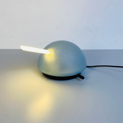 Mid-Century Modern Italian Satin Glass Tank Table Lamp by Veart, 1980s-GDD-1096941