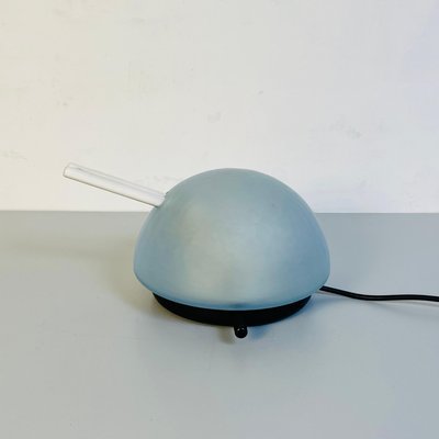 Mid-Century Modern Italian Satin Glass Tank Table Lamp by Veart, 1980s-GDD-1096941