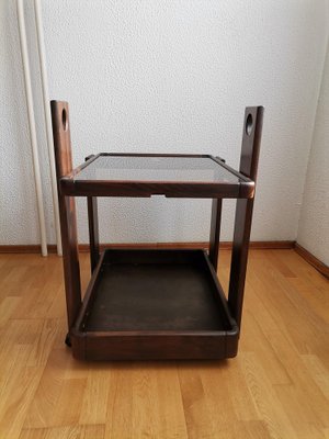 Mid-Century Modern Italian Serving Trolley by Gianfranco Frattini, 1960s-NKJ-1295639