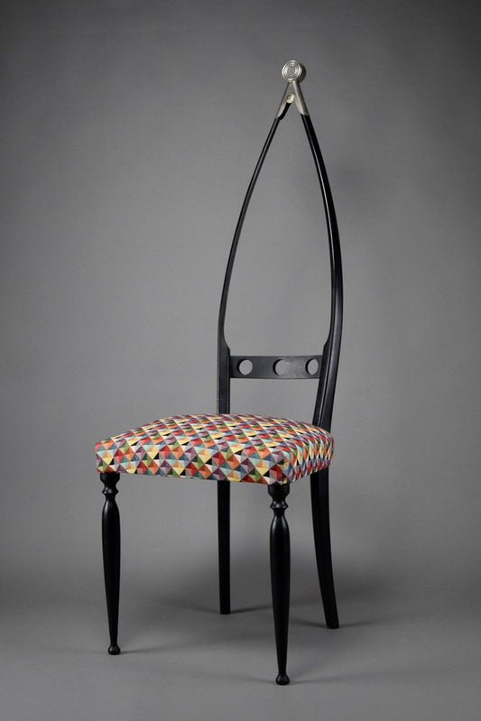 Mid-Century Modern Italian Side Chair attributed to Pozzi and Verga, 1950s