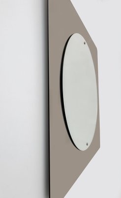 Mid-Century Modern Italian Smoked Bronze Mirror, 1970s-FER-1749871