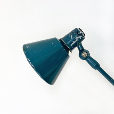 Mid-Century Modern Italian Teal Colored Metal Aure Clamp Lamp by Stilnovo, 1960s-GDD-1452302