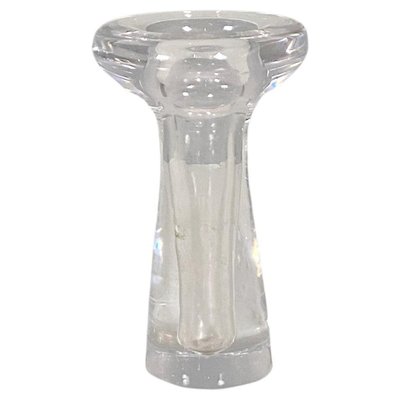 Mid-Century Modern Italian Transparent Glass Flower Vase, 1960s-GDD-1355690