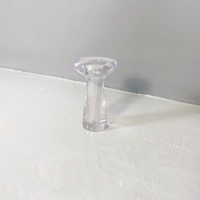 Mid-Century Modern Italian Transparent Glass Flower Vase, 1960s-GDD-1355690