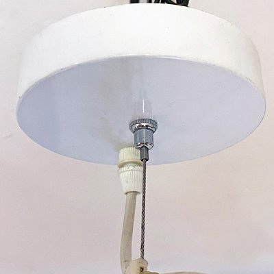 Mid-Century Modern Italian White 19 Lights Chandelier with Cluster Structure, 1970s-GDD-1097159