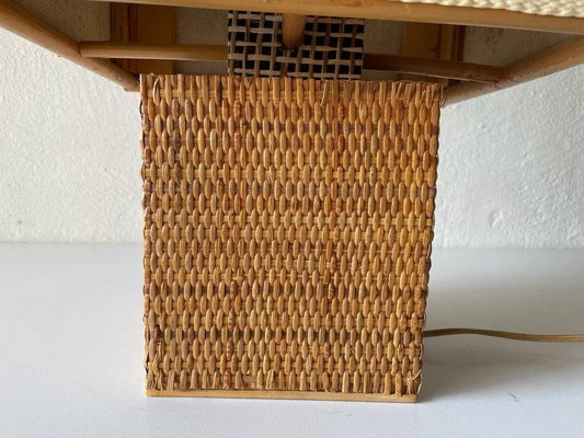 Mid-Century Modern Italian Wicker Table Lamp, 1960s-RDS-1196879