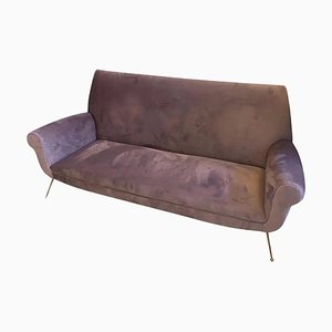 Mid-Century Modern Italian Wisteria Velvet Sofa by Gigi Radice, 1950s-NMK-1732208