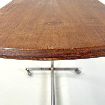 Mid-Century Modern Italian Wood and Metal Industrial Work Table, 1960s-GDD-1740089