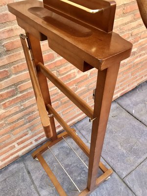 Mid Century Modern Italian Wood Valet Stand, 1960s-NOU-828144