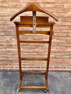 Mid Century Modern Italian Wood Valet Stand, 1960s-NOU-828144