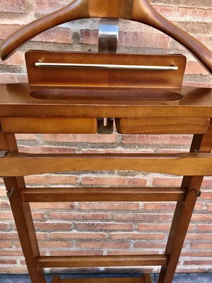 Mid Century Modern Italian Wood Valet Stand, 1960s-NOU-828144