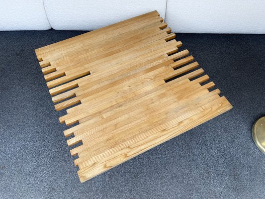 Mid-Century Modern Italian Wooden Coffee Table by Giovanni Michelucci, 1960s-FUE-924346