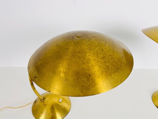 Mid-Century Modern Kaiser Brass Table Lamps from Kaiser Idell / Kaiser Leuchten, 1960s, Set of 2-PUK-1419004