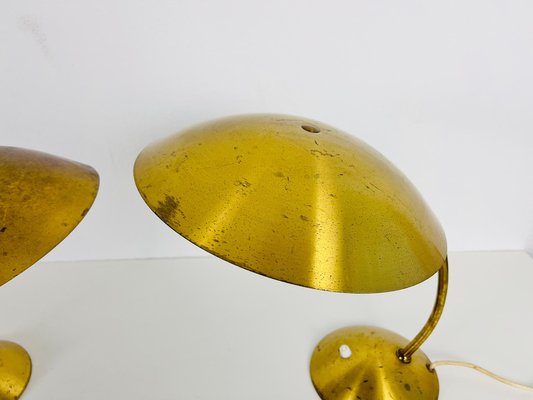 Mid-Century Modern Kaiser Brass Table Lamps from Kaiser Idell / Kaiser Leuchten, 1960s, Set of 2-PUK-1419004