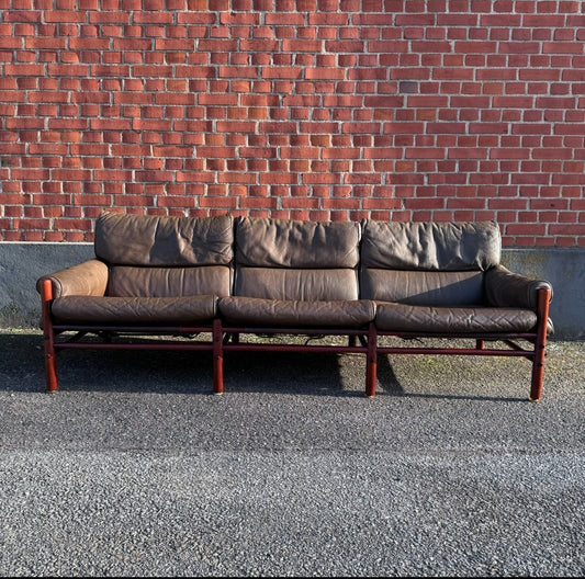 Mid-Century Modern Kontiki 3-Seater Sofa by Arne Norell, Sweden, 1960s