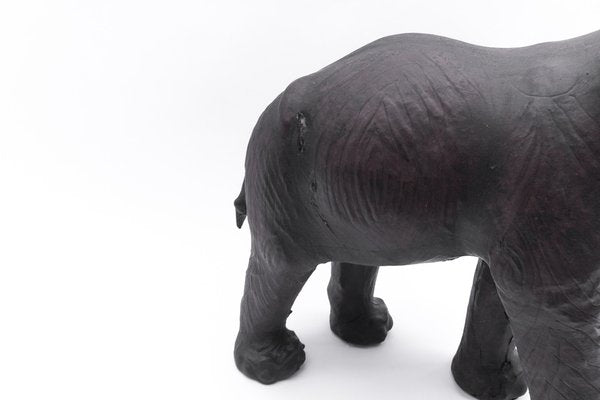 Mid-Century Modern Leather Elephant, 1960s-KQB-1752272