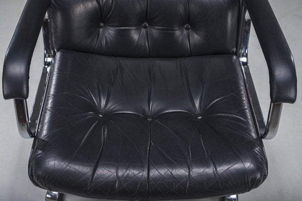 Mid-Century Modern Leather Office Chair by Ring Mekanikk, 1970s-ZZH-2041401