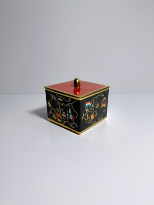 Mid-Century Modern Lidded Box with European Flag Motif, 1960s-VTK-2020677