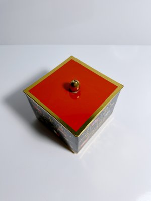 Mid-Century Modern Lidded Box with European Flag Motif, 1960s-VTK-2020677