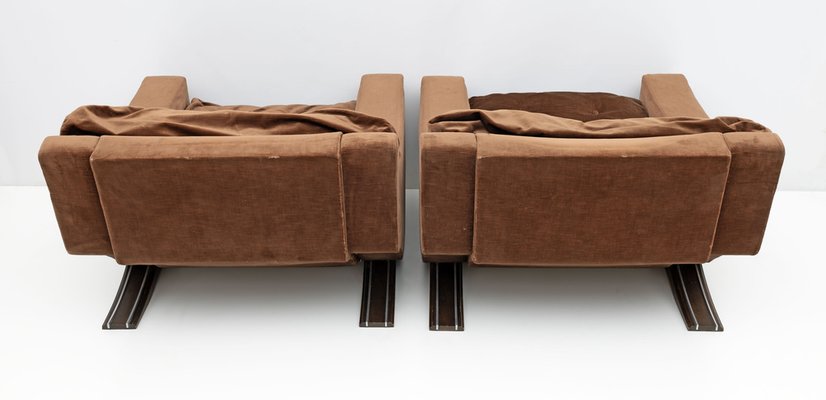 Mid-Century Modern Lounge Chairs attributed to Franz Sartori for Flexform, Italy, 1965, Set of 2-FER-1736753