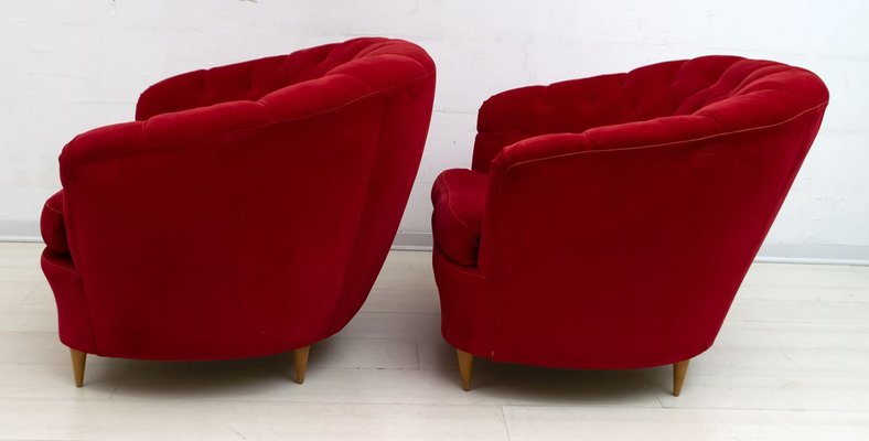 Mid-Century Modern Lounge Chairs by Gio Ponti for Casa e Giardino, 1940s, Set of 2-FER-811613