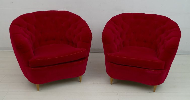 Mid-Century Modern Lounge Chairs by Gio Ponti for Casa e Giardino, 1940s, Set of 2-FER-811613