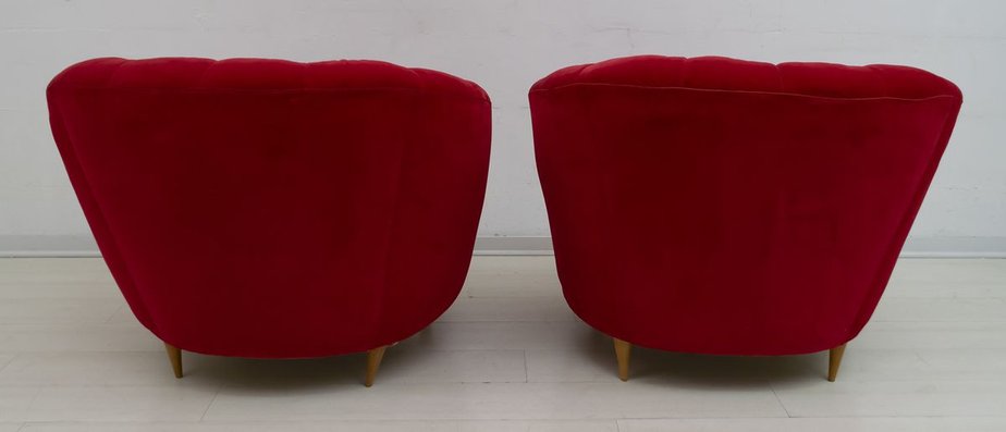 Mid-Century Modern Lounge Chairs by Gio Ponti for Casa e Giardino, 1940s, Set of 2-FER-811613