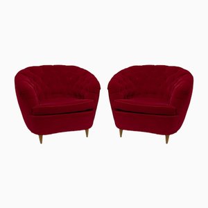 Mid-Century Modern Lounge Chairs by Gio Ponti for Casa e Giardino, 1940s, Set of 2-FER-811613