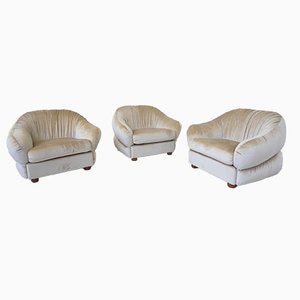 Mid-Century Modern Lounge Chairs, Italy, Set of 3-FGA-1718772