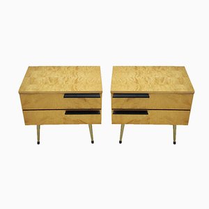 Mid-Century Modern Maple Nightstands, Italy, 1960s, Set of 2-NB-920109