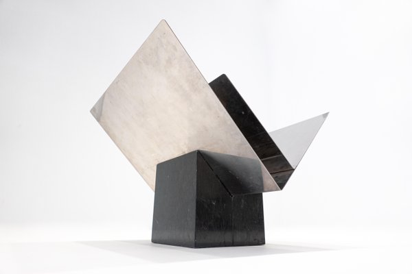 Mid-Century Modern Marble and Steel Magazine Rack by Sergio Asti, Italy, 1960s-FGA-1145557