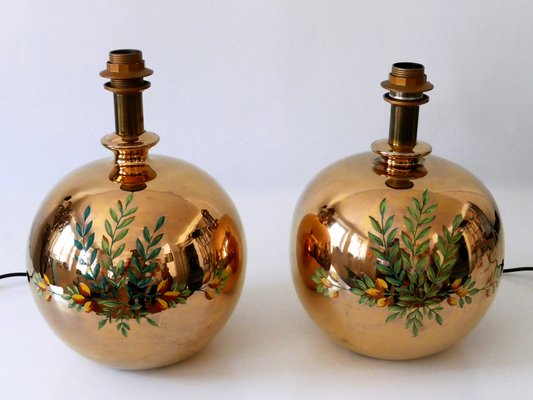 Mid-Century Modern Massive Brass Side Table Lamps by Arte Lumen, 1970s, Set of 2-WPT-2015994