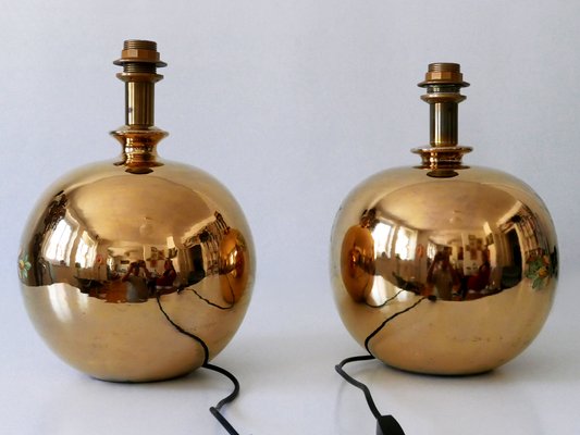 Mid-Century Modern Massive Brass Side Table Lamps by Arte Lumen, 1970s, Set of 2-WPT-2015994