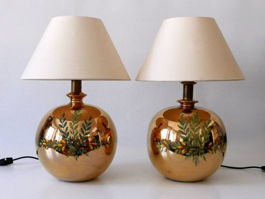 Mid-Century Modern Massive Brass Side Table Lamps by Arte Lumen, 1970s, Set of 2-WPT-2015994