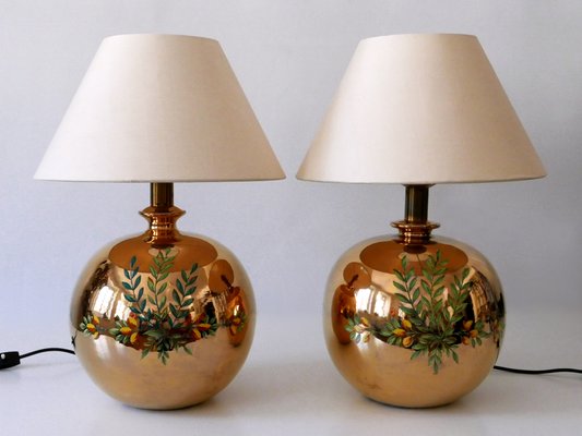 Mid-Century Modern Massive Brass Side Table Lamps by Arte Lumen, 1970s, Set of 2-WPT-2015994