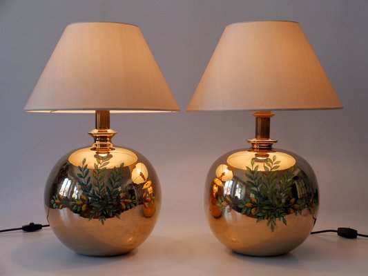 Mid-Century Modern Massive Brass Side Table Lamps by Arte Lumen, 1970s, Set of 2-WPT-2015994