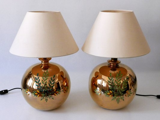 Mid-Century Modern Massive Brass Side Table Lamps by Arte Lumen, 1970s, Set of 2-WPT-2015994