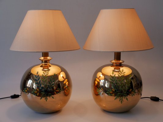 Mid-Century Modern Massive Brass Side Table Lamps by Arte Lumen, 1970s, Set of 2-WPT-2015994