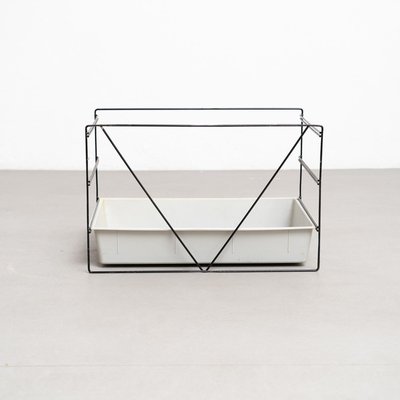 Mid-Century Modern Metal and Plastic File Rack attributed to Charlotte Perriand, 1950s-WM-2035180