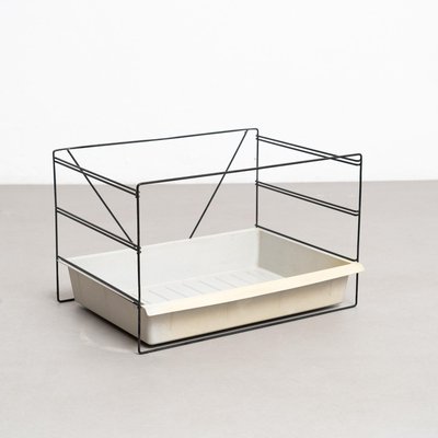 Mid-Century Modern Metal and Plastic File Rack attributed to Charlotte Perriand, 1950s-WM-2035180