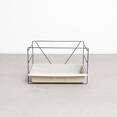 Mid-Century Modern Metal and Plastic File Rack attributed to Charlotte Perriand, 1950s-WM-2035180