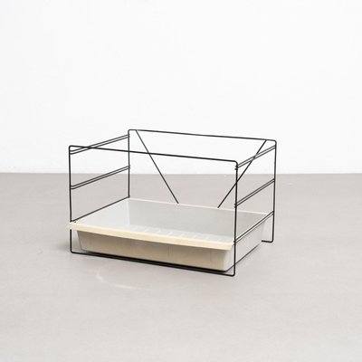 Mid-Century Modern Metal and Plastic File Rack attributed to Charlotte Perriand, 1950s-WM-2035180