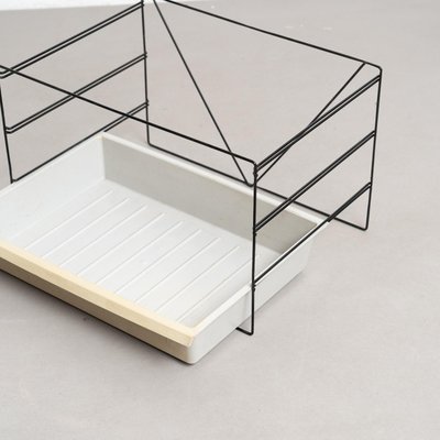 Mid-Century Modern Metal and Plastic File Rack attributed to Charlotte Perriand, 1950s-WM-2035180