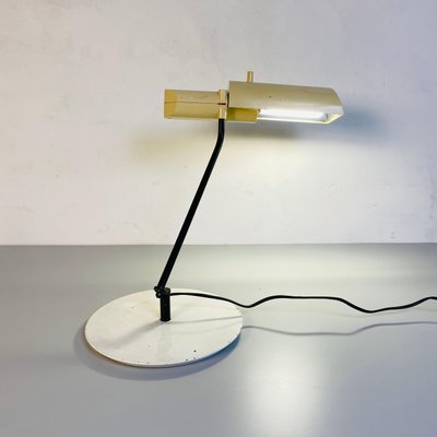 Mid-Century Modern Metal and Plastic Table Lamp with Irregular Structure, 1980s-GDD-1096959